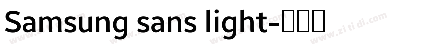 Samsung sans light字体转换